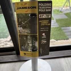Jameson Barracuda Telescoping Pole Saw Extendable from 41" to 78"