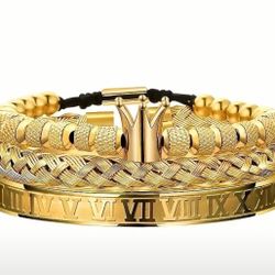 Men’s Gold bracelet set
