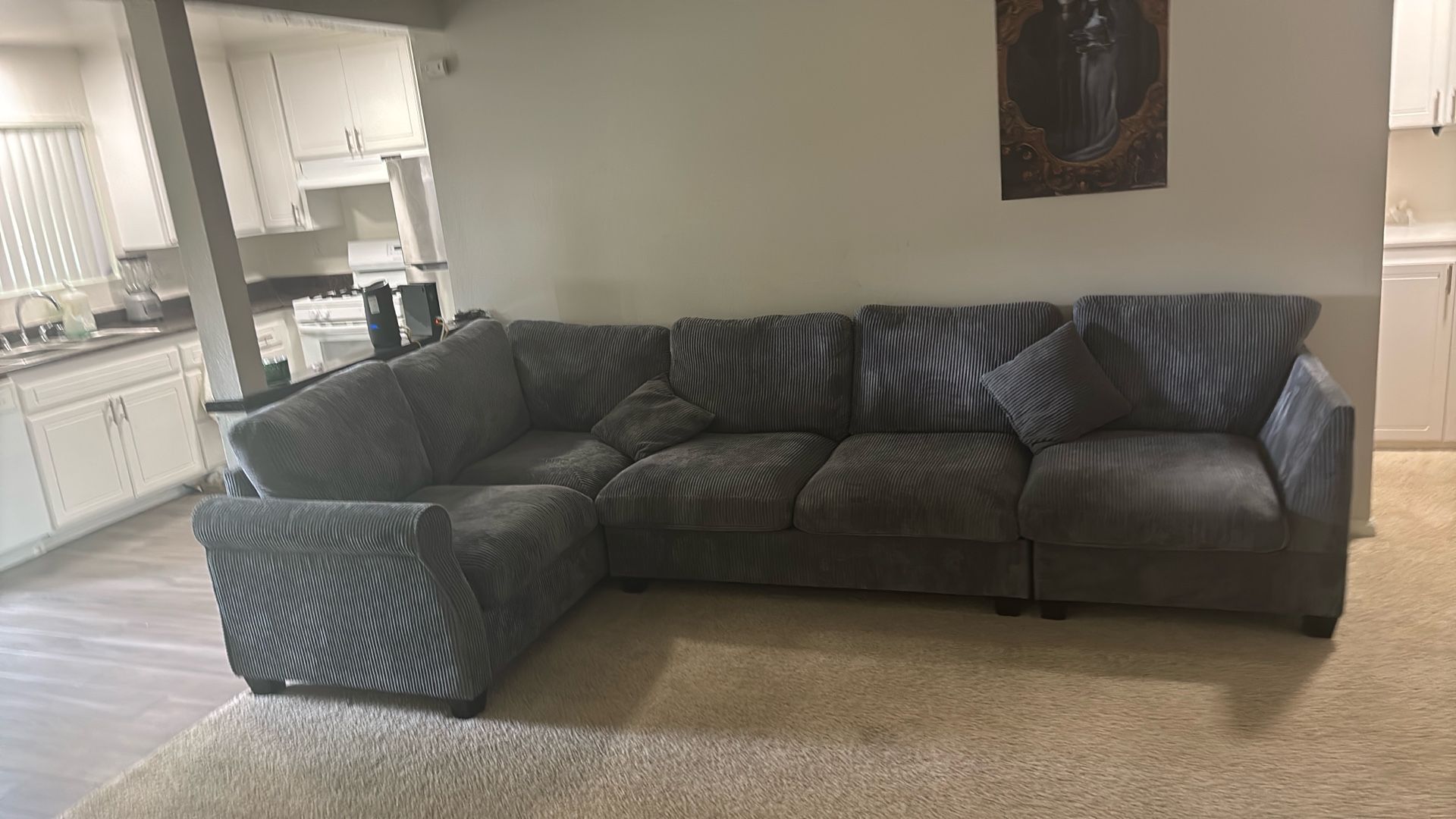 Grey Full Couch