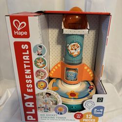 Hape Play Essentials Air Rocket  Stacking Tower