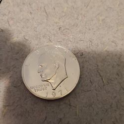 1971 S Eisenhower  Dollar  PROOF CAMO
