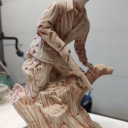 Porcelain Hunter Figurine 