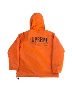 FW14 Supreme Satin Pullover Jacket Men’s Size Small