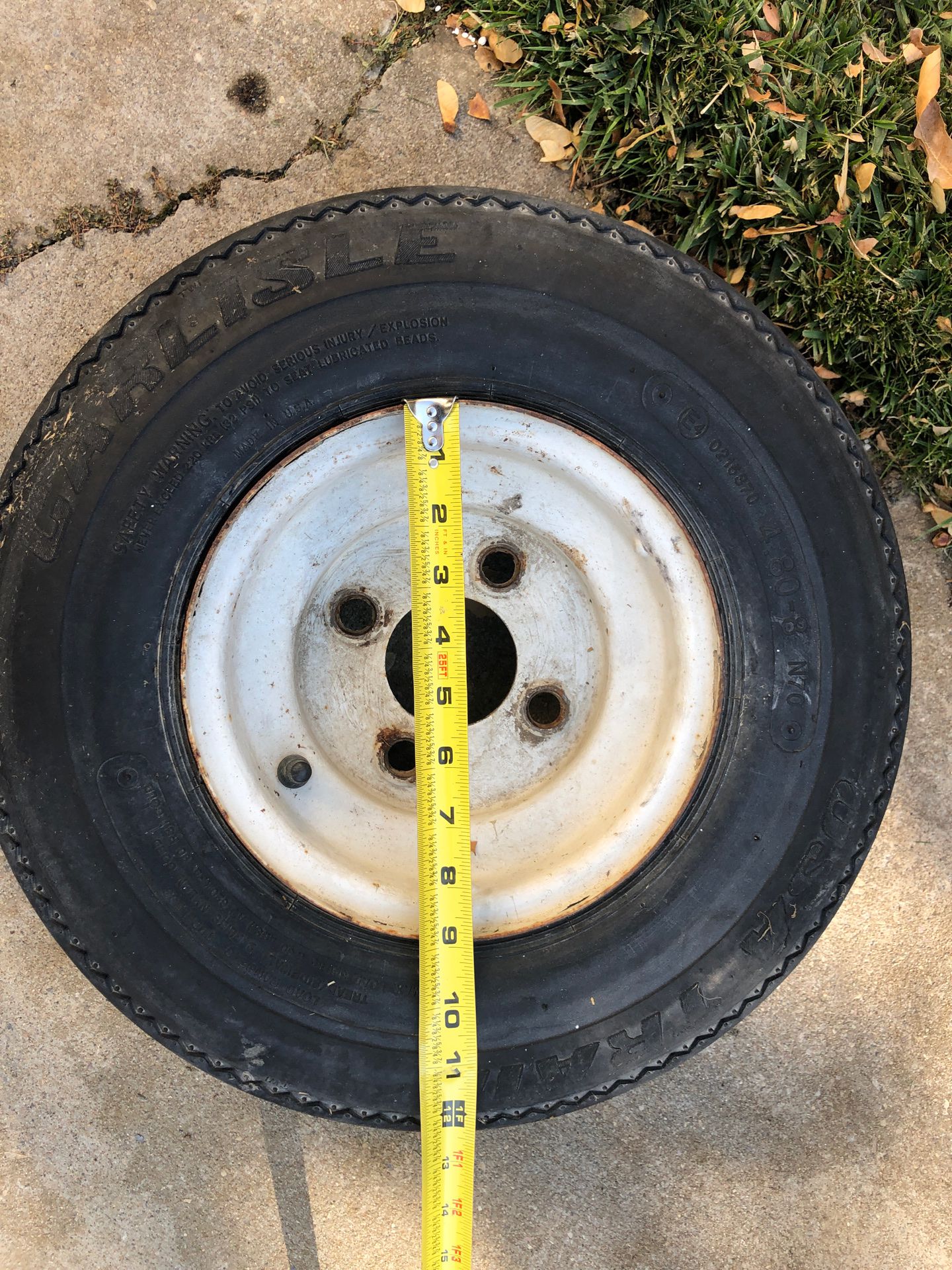 Trailer tire 9” rim
