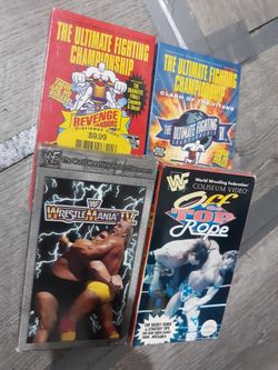 UFC And WWF WRESTLING VHS Cash Or Trade