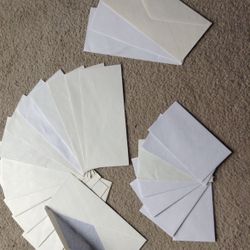 NEW!! Privacy White Envelopes 15 regular + 7 small + 3 plain envelopes - all for $5