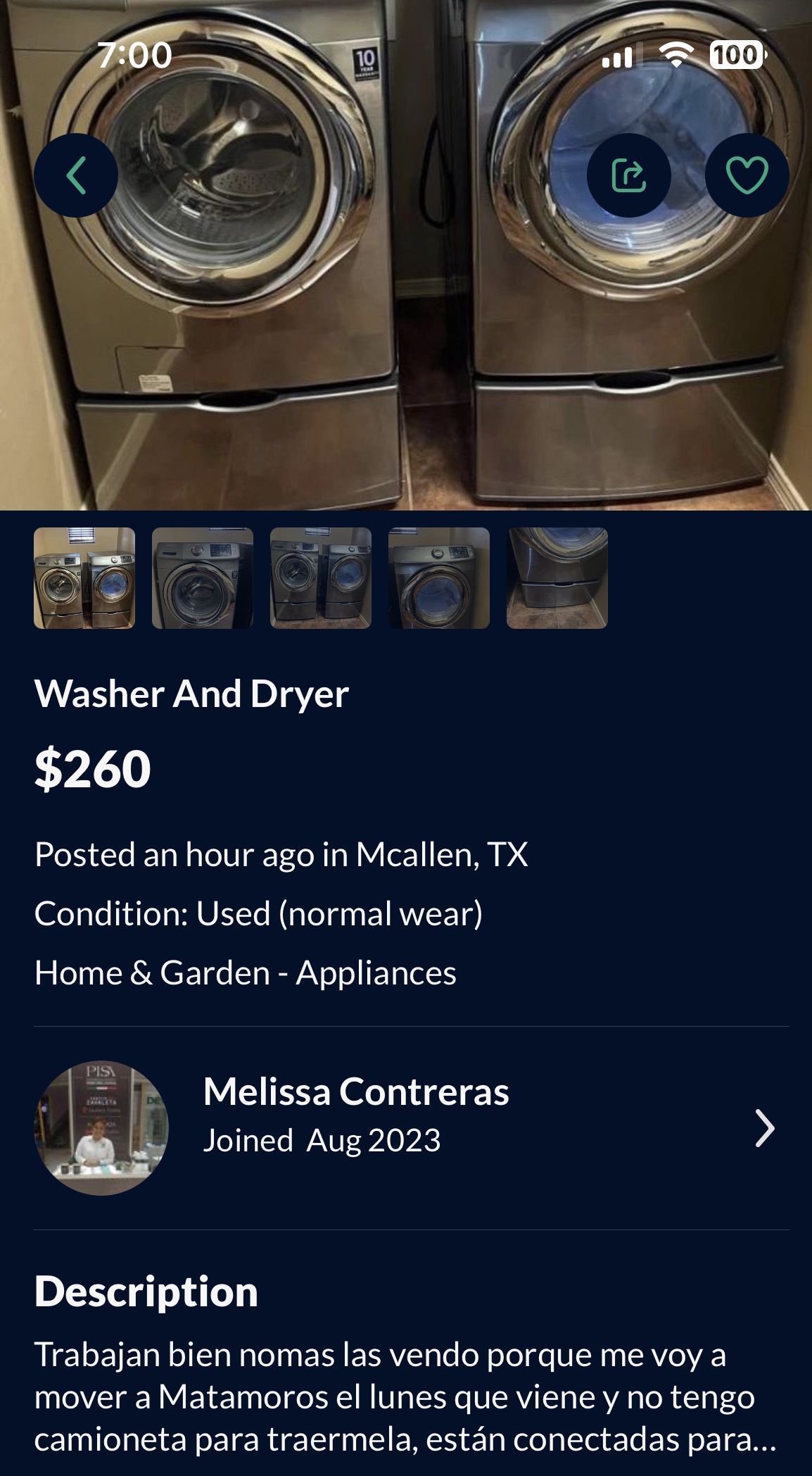 Washer & Dryer -scammer!