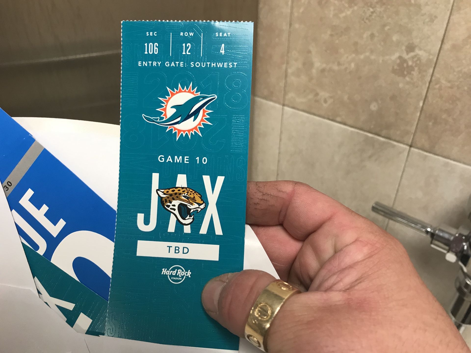 Miami dolphins tickets only 150