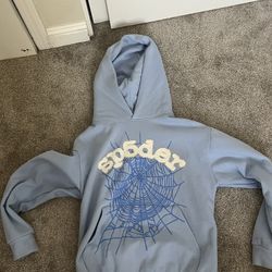 *READ DESCRIPTION* Sky Blue Sp5der hoodie