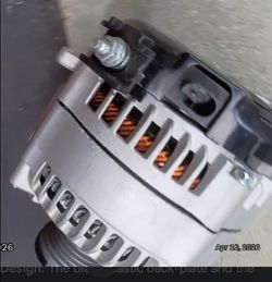 : Genuine Mercedes-Benz 180A Alternator - 2-Pin Plug / 6-Rib Pulley (OEM)