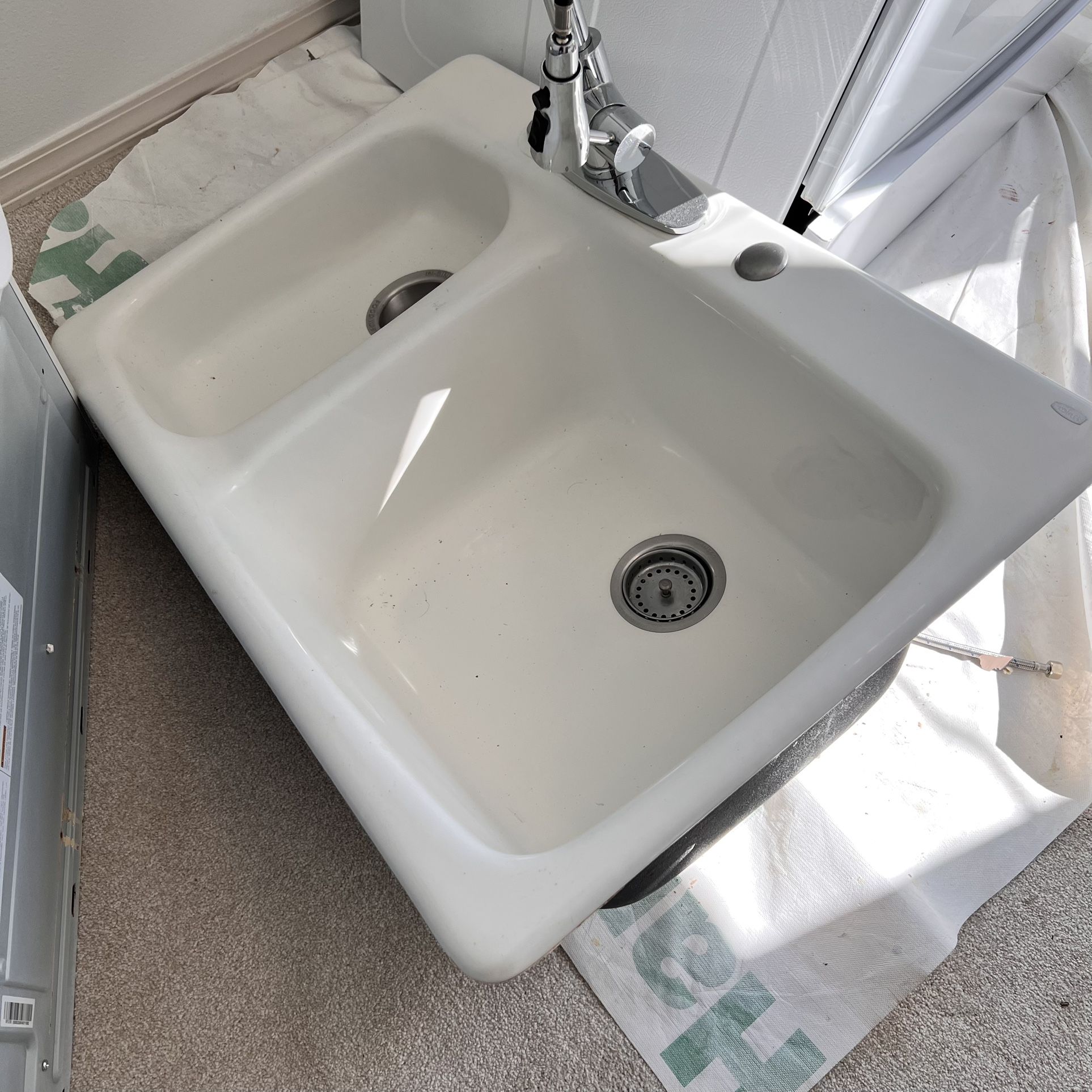 33x23x10 heavy kitchen iron sink