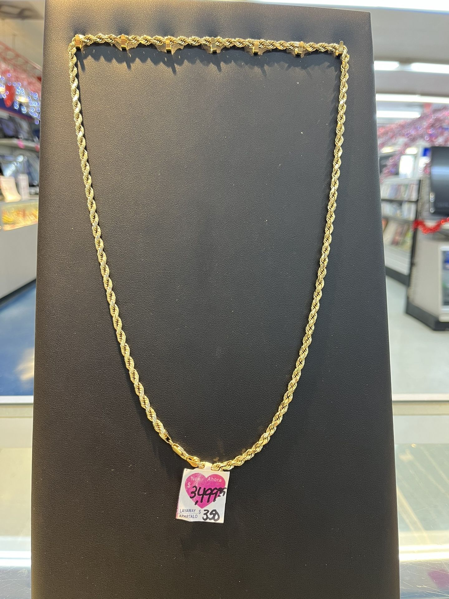 10k Gold Rope Necklace