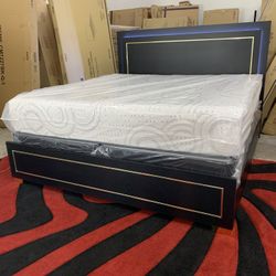 $699 Brand New King Bed Frame With Mattress (read description below)