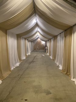 Draping On A Tent