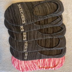 6 Pairs of Sketchers Ped Socks - Brand New