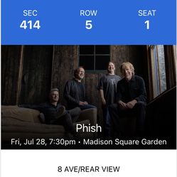 4 Phish Tickets For 7/28