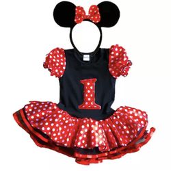 Minnie Mouse Birthday Party 1st 1 Tutu Dress Red