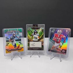🔥RARE Jaxon Smith-Njigba ( 2026 AP NFL OPOTY )Rookie Lot – 2/8 WildChrome Auto, Select Prizm RC & Zenith Parallel