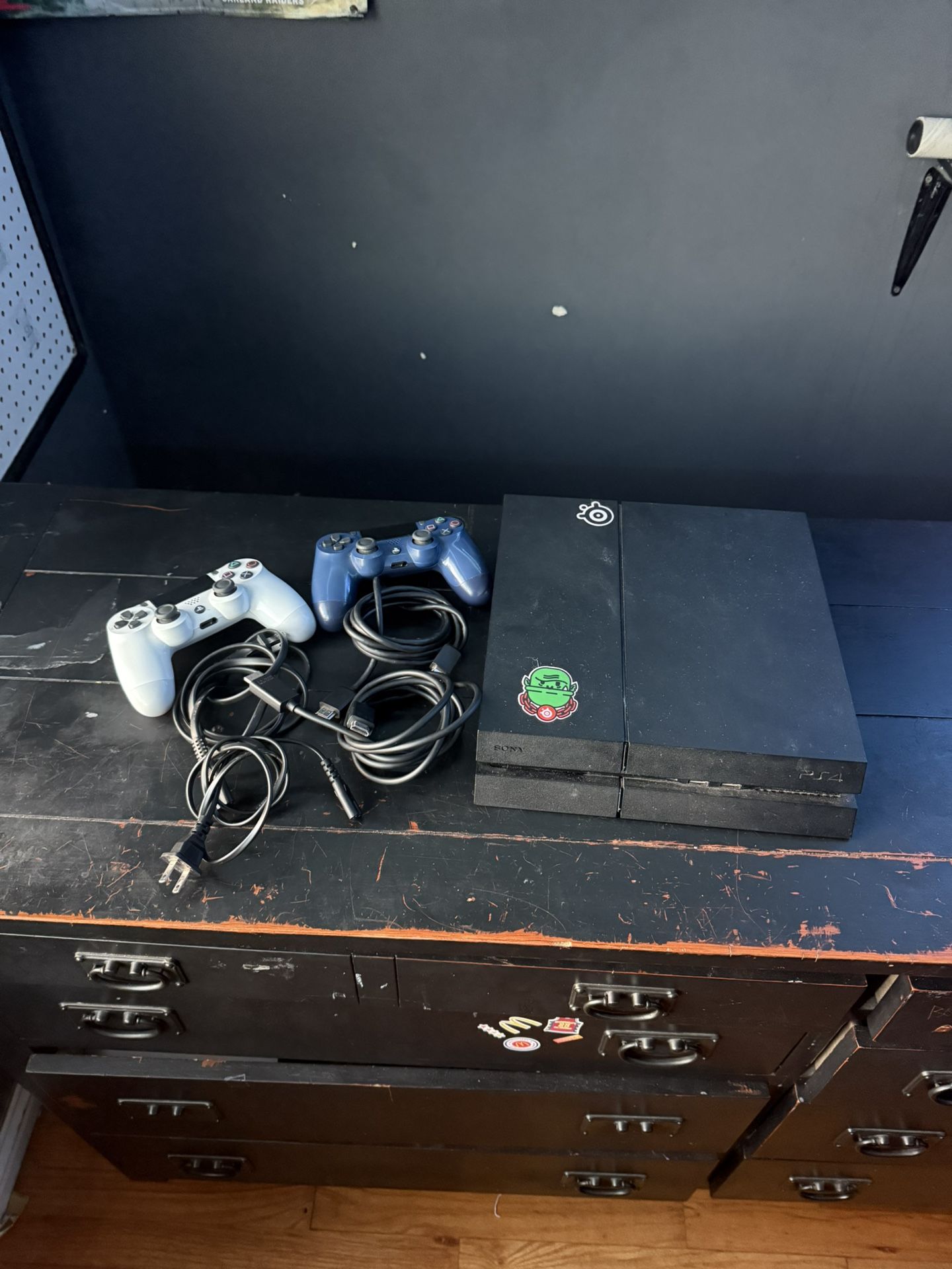 PS4 with Extra Controller,cables, And 3 Games