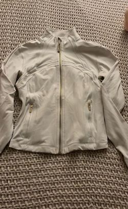Cropped Lulu jacket bone/gold