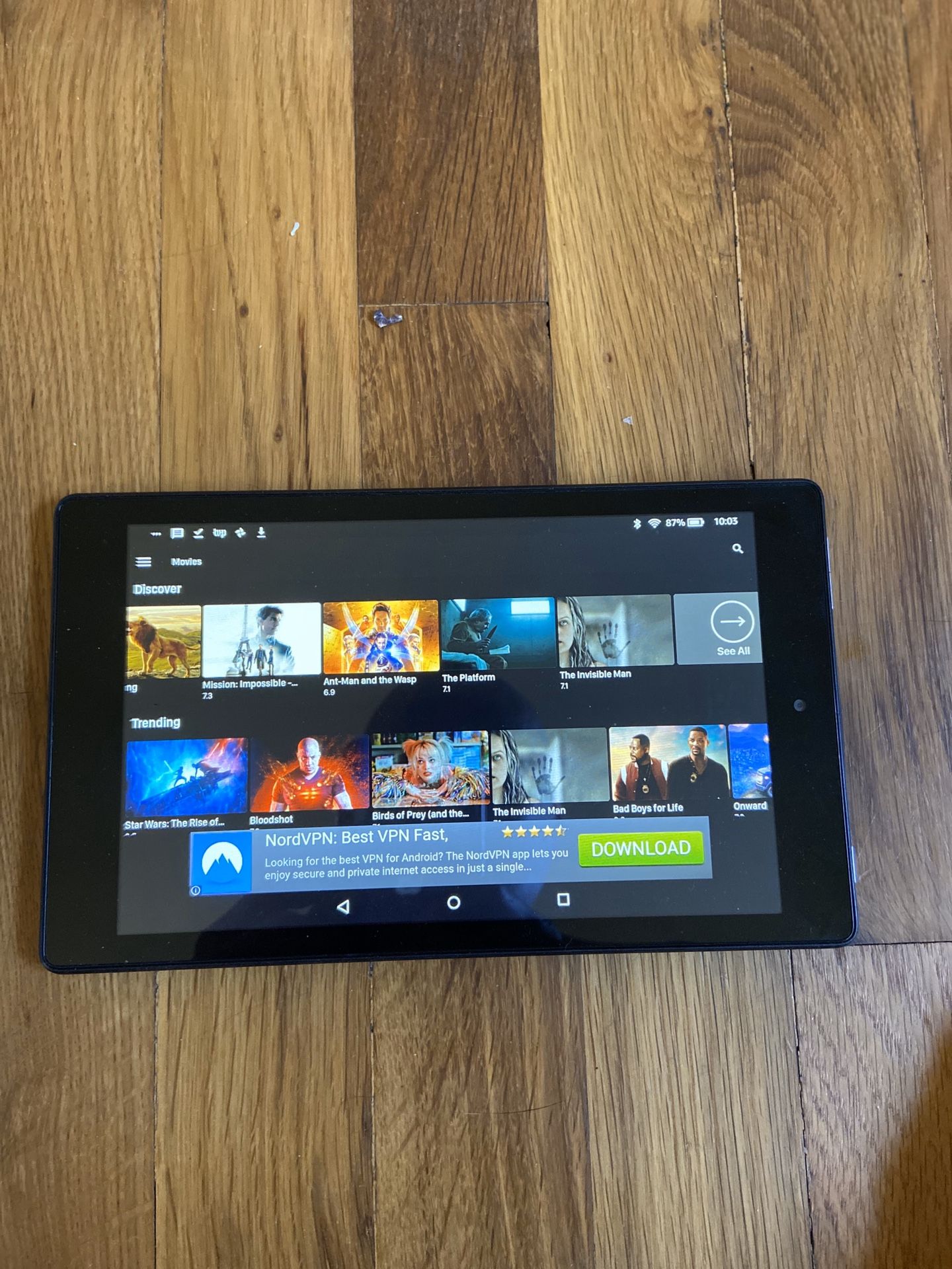 Amazon fire tablet 7 unlocked free tv / movies with latest Nova