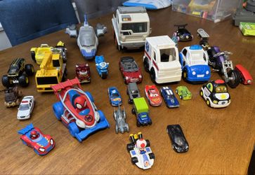 2 Set Of Toys And Cars For Kids