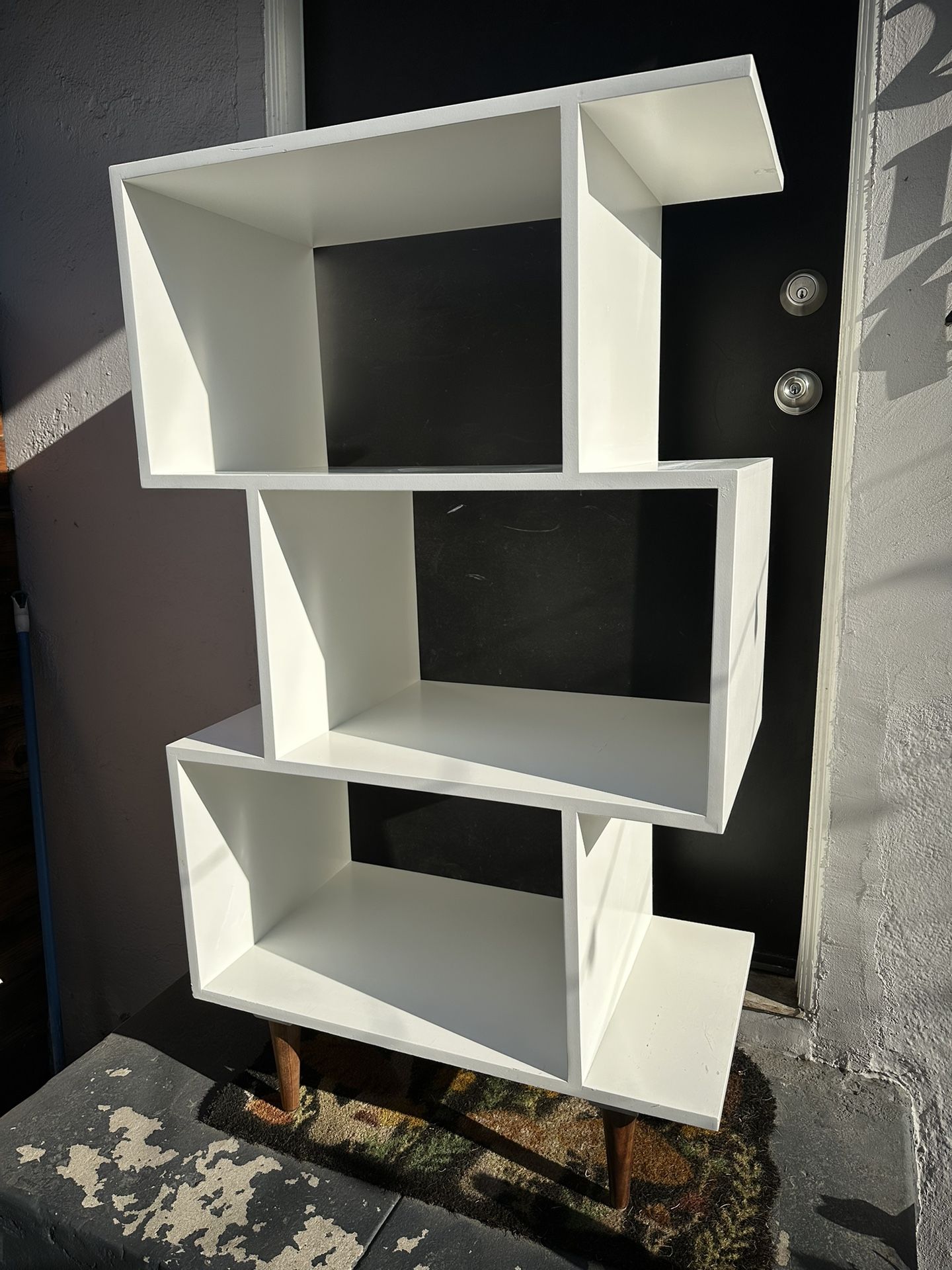 One Of A Kind Custom Built Solid Wood Midcentury Bookcase