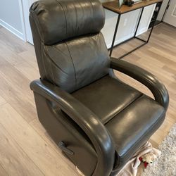BarcaLounger Leather Swivel Rocker Recliner