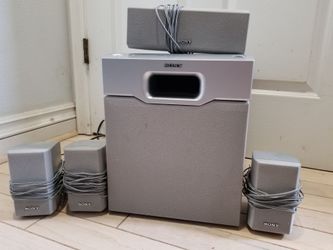 Sony Home Theater Audio Surround Sound System Speakers Subwoofer 5 Pieces