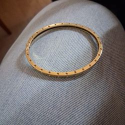 Roberto Coin Pois Moi Bangle Bracelet 18k Gold Bracelet
