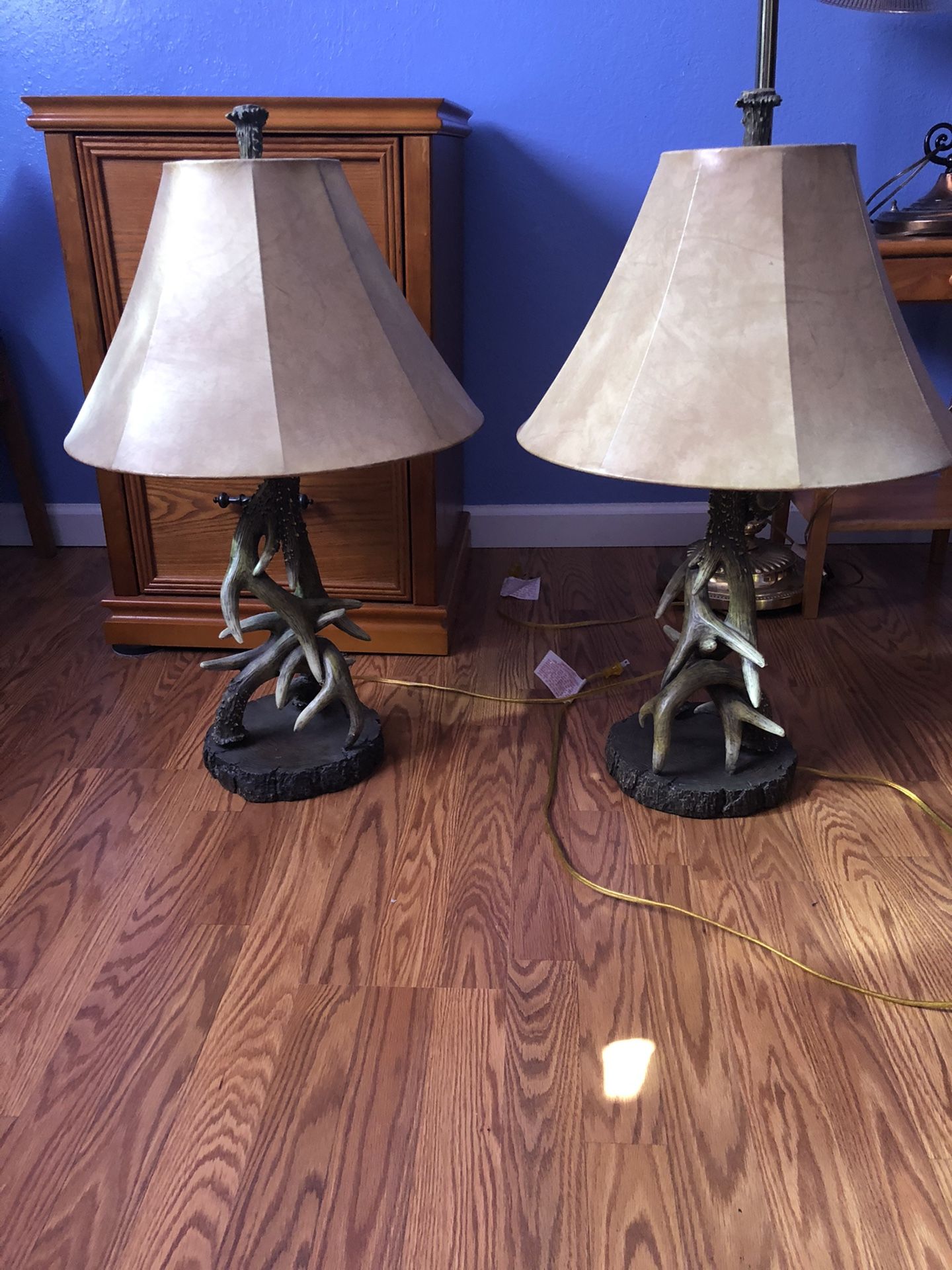 Antler lamps/ceiling fan