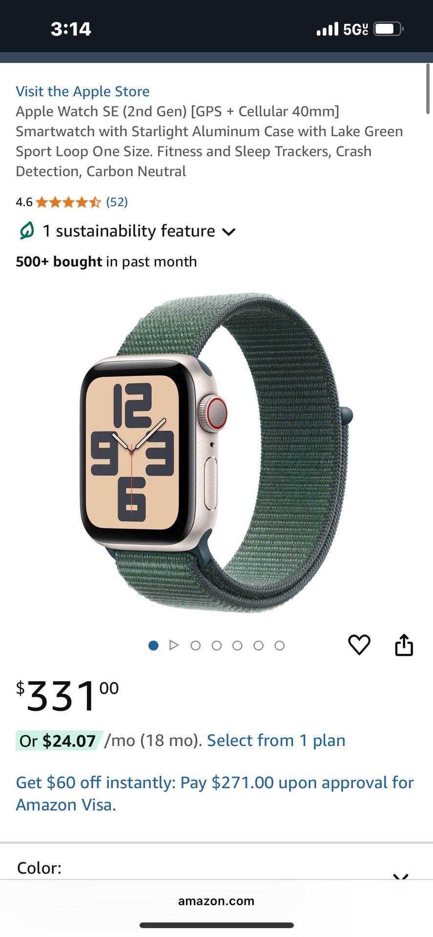 Apple Watch SE (2nd Gen) LAKE GREEN And Blink Outdoor 4 5 Camera System (NEW!!!)