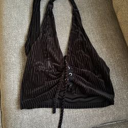Blusa con espalda descubierta