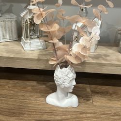 Vase With Faux Flowers 