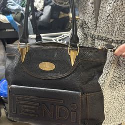 LOW PRICE MOVING- $2200 + TAX RETAIL LEATHER FEN-DI PURSE 