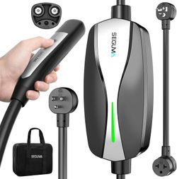 SEGUMA Store
Level 1/2 Tesla Charger, ETL Certified 12A/16A, 25FT Tesla Extension Cable, 120V NEMA 5-15 Plug & 240V NEMA 6-20 Adapter