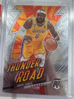LeBron James Mosaic Thunder Road Lakers Card