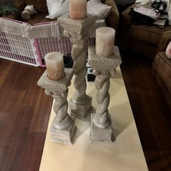Greek Pillar Candle Displays