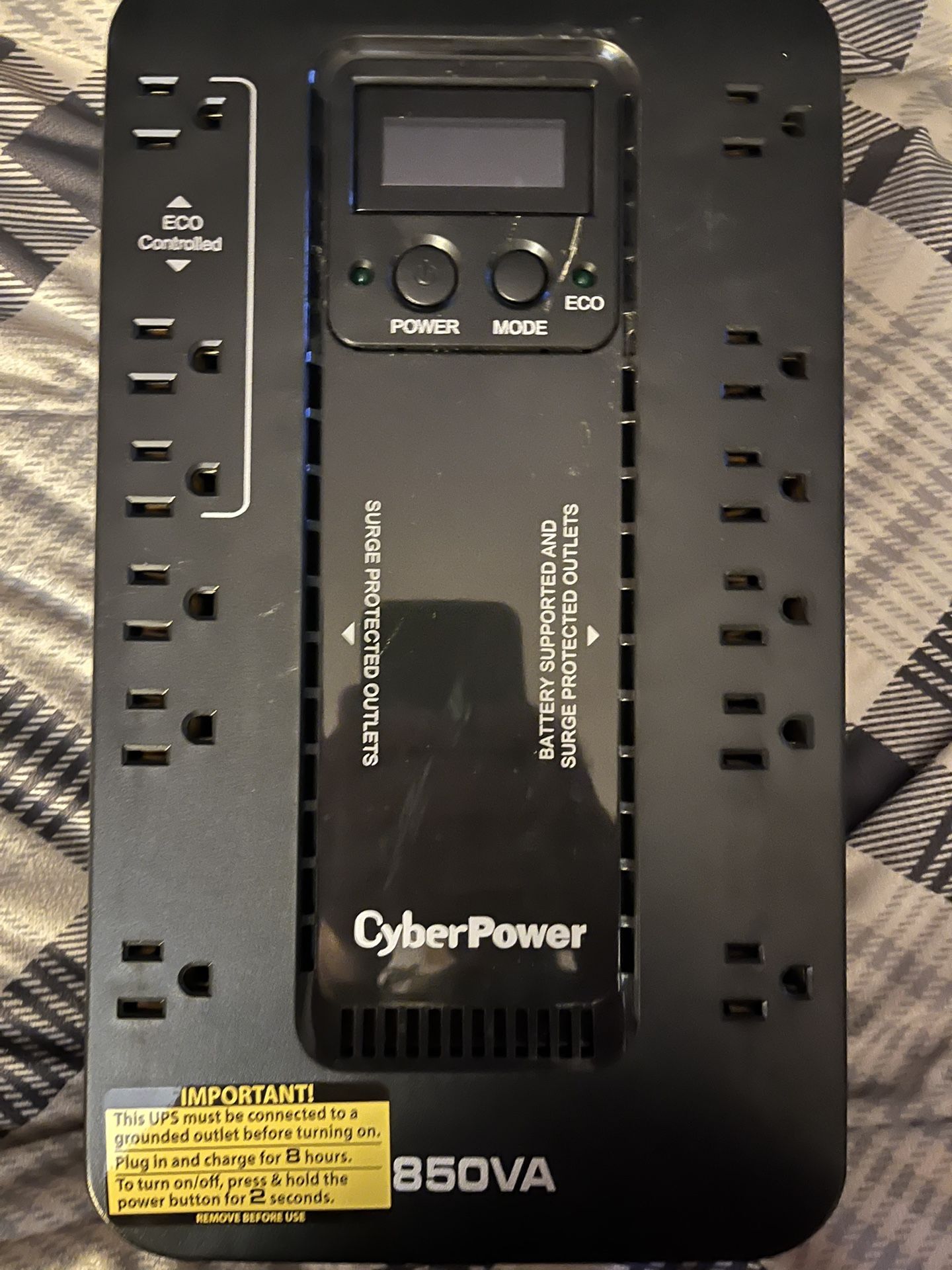 Cyberpower Surge Protecter Backup Outlet