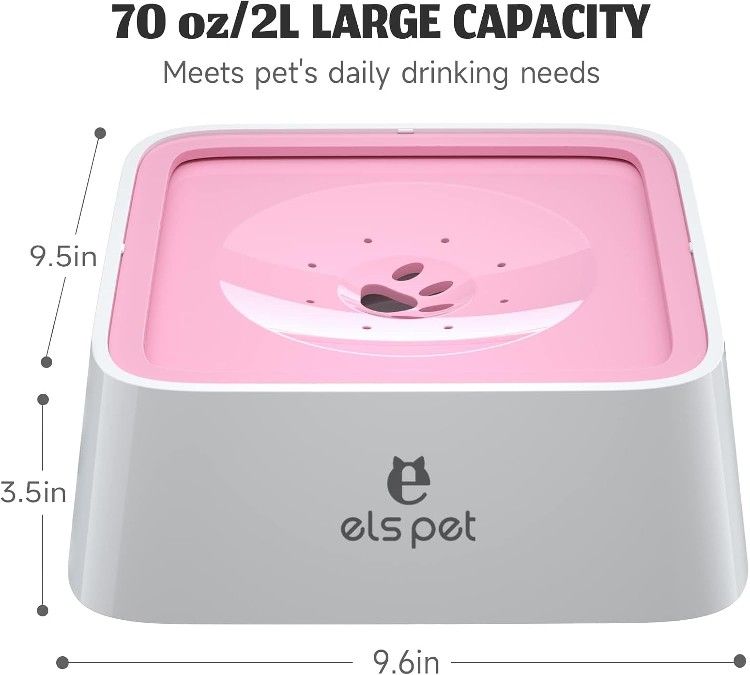 NEW PET Dog Water Bowl No Spill