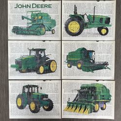 Farm Tractor (John Deer) Themed Dictionary Prints