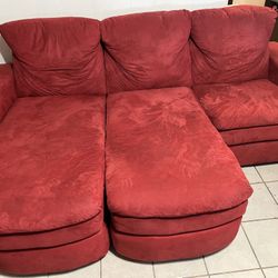 Sofa /Theater Group (modular Pieces)-Red,  Moving Sale!