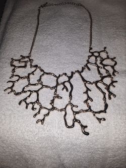 A necklace with earrings