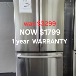 23.1 Cu Ft French Door Refrigerator In Fingerprint Resistant Stainless Steel Energy Star And Counter Depth 