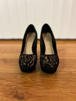 Mix No6 Black Lacey Heels