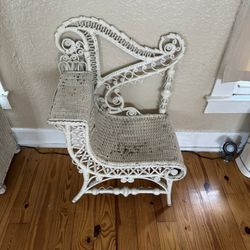 White Antique Chair