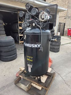 Husky 80-Gallon 3-Cylinder Single-Stage Electric Air Compressor