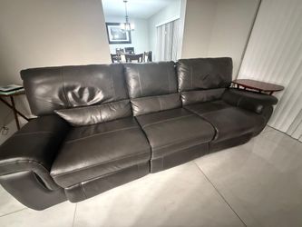 Leather sofá