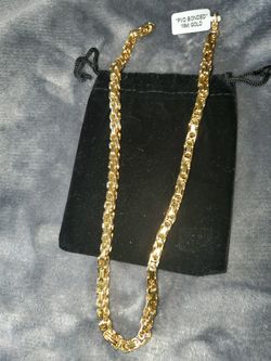 18k Gold Plated Chain choker 18inches PVD Quality Plated