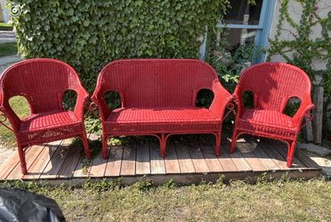 Antique Wicker Set
